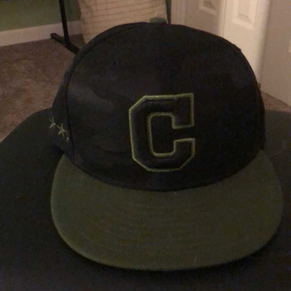Indians military hat new era